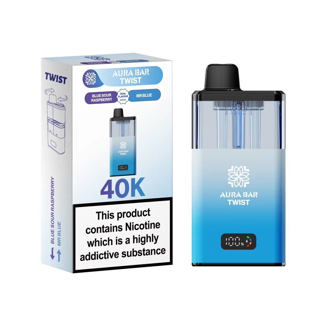 Crystal prime aura bar 40k Puffs Prefilled Pod Kit