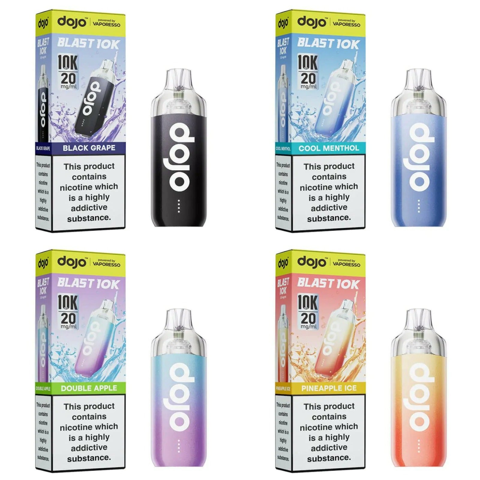 VAPORESSO DOJO BLAST 10K PREFILLED POD VAPE KIT 20MG